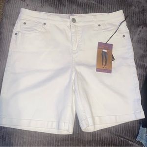 Shorts.  Tummy control. Mid rise. Stretchy